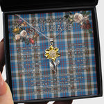 To My Beautiful Soulmate Sunflower Necklace In Your Eyes I Have Found My Home Clan Thomson Blue Tartan Jewelry For Girlfriend