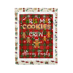 Personalized Gift Tartan Plaid Blanket Clan Herries With Christmas Cookie Baking Crew Christmas Gift Blanket, Plaid Blanket, Christmas Fleece Blanket, Christmas Blanket, Tartan Blanket, Scottish Blanket, Scotland Blanket, Family Name Blanket, Custom Blanket, Personalized Blanket