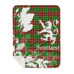 Sherpa Blanket - Tartan Blanket Thistle and Lion Scottish Clan Baxter Modern Plaid Blanket, plaid sherpa blanket queen,purple sherpa blanket,queen sherpa blanket,queen size sherpa blanket,red sherpa blanket,scottish tartan blankets,sherpa blanket,sherpa christmas blanket