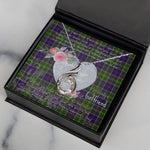 Rising Phoenix Necklace - Valentine Necklace Clan Whitelaw Modern Tartan Gift for Girlfriend, Gift for My Wife Rising Phoenix Necklace