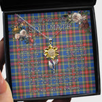 To My Beautiful Soulmate Sunflower Necklace In Your Eyes I Have Found My Home Clan MacBeth Modern Tartan Jewelry For Girlfriend