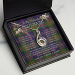 To My Beautiful Soulmate Necklace In Your Eyes I Have Found My Home Clan Chalmers Tartan Rising Phoenix Necklace