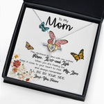 Cross Dancing Necklace - To My Mom Necklace, I'll Be By Your Side, To My Mom Gift Neckalce