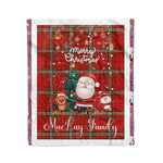 Personalized Gift Tartan Plaid Blanket Clan MacLay With Funny Santa Snowman Reindeer Merry Christmas Fleece Blanket, Home Living Room, Plaid Blanket, Tartan Blanket, Scottish Blanket, Buffalo fleece blanket, Christmas Blanket