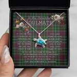 Sea Turtle Necklace To My Beautiful Soulmate Necklace In Your Eyes I Have Found My Home Clan Crosbie Tartan Blue Turtle Necklace, Valentine Necklace Gift for Girlfriend Clan Mitchell Ancient Tartan Sunflower Pendant Necklace, Scottish Tartan Jewelry, valentine necklace, necklace girlfriend, necklace for wife, cute necklaces for girlfriend, jewelry for girlfriend, to my soulmate necklace, to my future wife necklace