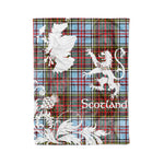 Scotstee Shop Tartan Plaid Fleece Blankets Thistle and Lion Scottish Clan Anderson Ancient Plaid Blanket