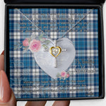 Gift For My Beautiful Girlfriend Necklace Valentine Necklace Clan Muirhead Blue Tartan Cross Dancing Necklace Scottish Tartan Jewelry