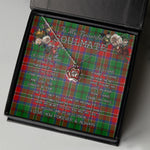 To My Beautiful Soulmate Necklace In Your Eyes I Have Found My Home Clan McCulloch Tartan Crown Pendant Necklace