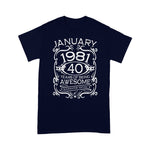Scotstee Shop - 40 Years Old Gifts Vintage January 1981 Birthday Shirt 40th Birthday Gift Funny 40th Birthday T Shirts