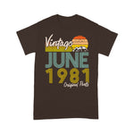 Vintage Since June 1981 Birthday Gift Birthday Shirt Funny 40th Birthday T Shirts - Scotstee Shop