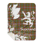 Sherpa Blanket - Tartan Blanket Thistle and Lion Scottish Clan Hunter 1819 Plaid Blanket, plaid sherpa blanket queen,purple sherpa blanket,queen sherpa blanket,queen size sherpa blanket,red sherpa blanket,scottish tartan blankets,sherpa blanket,sherpa christmas blanket