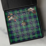 To My Beautiful Soulmate Necklace In Your Eyes I Have Found My Home Clan Abercrombie Tartan Crown Pendant Necklace