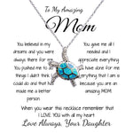 Opal Turtle Necklace - Mom Necklace - Gift for Mom from Daughter, Mother's Day Gift