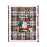 Personalized Gift Tartan Plaid Blanket Clan MacDuff Dress Ancient With Funny Santa Snowman Reindeer Merry Christmas Fleece Blanket, Home Living Room, Plaid Blanket, Tartan Blanket, Scottish Blanket, Buffalo fleece blanket, Christmas Blanket