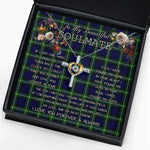 To My Beautiful Soulmate Necklace In Your Eyes I Have Found My Home Clan Lamont Tartan Cross Dancing Necklace