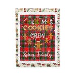 Personalized Gift Tartan Plaid Blanket Clan Spens With Christmas Cookie Baking Crew Christmas Gift Blanket, Plaid Blanket, Christmas Fleece Blanket, Christmas Blanket, Tartan Blanket, Scottish Blanket, Scotland Blanket, Family Name Blanket, Custom Blanket, Personalized Blanket