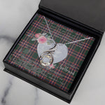 Rising Phoenix Necklace - Valentine Necklace Clan MacFarlane Tartan Gift for Girlfriend, Gift for My Wife Rising Phoenix Necklace