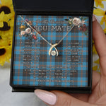 To My Beautiful Soulmate Necklace In Your Eyes I Have Found My Home Clan Maule Ancient Tartan Wishbone Dancing Necklace