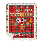 Personalized Gift Tartan Plaid Blanket Clan Stuart of Bute With Christmas Cookie Baking Crew Christmas Gift Sherpa Blanket, tartan sherpa blanket,buffalo plaid sherpa blanket,christmas sherpa blanket,Christmas Throw Blanket,green plaid sherpa blanket,green sherpa blanket