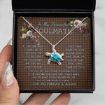 Sea Turtle Necklace To My Beautiful Soulmate Necklace In Your Eyes I Have Found My Home Clan Innes of Cowie Tartan Blue Turtle Necklace, Valentine Necklace Gift for Girlfriend Clan Mitchell Ancient Tartan Sunflower Pendant Necklace, Scottish Tartan Jewelry, valentine necklace, necklace girlfriend, necklace for wife, cute necklaces for girlfriend, jewelry for girlfriend, to my soulmate necklace, to my future wife necklace