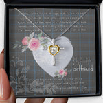 Gift For My Beautiful Girlfriend Necklace Valentine Necklace Clan Gladstone Hunting Tartan Cross Dancing Necklace Scottish Tartan Jewelry