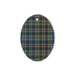 Scott Green Modern Tartan Oval Ornaments, Christmas Tree Ornament, Plaid Christmas Ornaments, Ceramic Oval Christmas Tree Decoration, Tartan Oval Ornaments, Christmas Tree Ornament, Plaid Christmas Ornaments, Ceramic Oval Christmas Tree Decoration