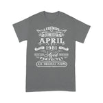 Scotstee Shop - 40th Birthday Gifts For Legends Born In April 1981 Birthday Shirt Funny 40th Birthday T Shirts