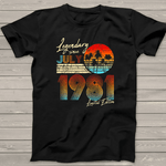 Scotstee Shop - 40Th Birthday Gifts Legendary Since July 1981 40Th Birthday Shirt Funny 40th Birthday T Shirts