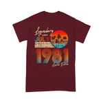 Scotstee Shop - 40Th Birthday Gifts Legendary Since July 1981 40Th Birthday Shirt Funny 40th Birthday T Shirts