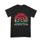 Scotstee Shop - 40th Birthday Retro Limited Edition 1980 Quarantine Birthday Shirt