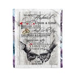 Scotstee Shop - Fleece Blanket - Personalized Gift To My Husband Letter, Love Quotes Gift Letter Lovely Present Fleece Blanket