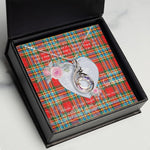 Rising Phoenix Necklace - Valentine Necklace Clan Chattan Modern Tartan Gift for Girlfriend, Gift for My Wife Rising Phoenix Necklace