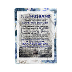 Scotstee Shop - Fleece Blanket - Personalized Gift To My Husband I Love You Gift For Him Forever and Always Love You Gift Fleece Blanket