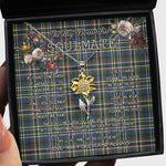 To My Beautiful Soulmate Sunflower Necklace In Your Eyes I Have Found My Home Clan Scott Green Modern Tartan Jewelry For Girlfriend
