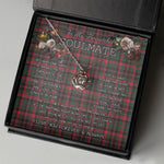 To My Beautiful Soulmate Necklace In Your Eyes I Have Found My Home Clan Cumming Hunting Modern Tartan Crown Pendant Necklace