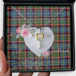 Gift For My Beautiful Girlfriend Necklace Valentine Necklace Clan Norvel Tartan Cross Dancing Necklace Scottish Tartan Jewelry