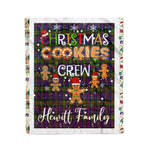 Personalized Gift Tartan Plaid Blanket Clan Hewitt With Christmas Cookie Baking Crew Christmas Gift Blanket, Plaid Blanket, Christmas Fleece Blanket, Christmas Blanket, Tartan Blanket, Scottish Blanket, Scotland Blanket, Family Name Blanket, Custom Blanket, Personalized Blanket