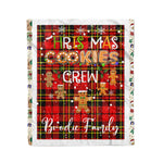 Personalized Gift Tartan Plaid Blanket Clan Brodie With Christmas Cookie Baking Crew Christmas Gift Blanket, Plaid Blanket, Christmas Fleece Blanket, Christmas Blanket, Tartan Blanket, Scottish Blanket, Scotland Blanket, Family Name Blanket, Custom Blanket, Personalized Blanket