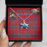 Sea Turtle Necklace To My Beautiful Soulmate Necklace In Your Eyes I Have Found My Home Clan Inverness Tartan Blue Turtle Necklace, Valentine Necklace Gift for Girlfriend Clan Mitchell Ancient Tartan Sunflower Pendant Necklace, Scottish Tartan Jewelry, valentine necklace, necklace girlfriend, necklace for wife, cute necklaces for girlfriend, jewelry for girlfriend, to my soulmate necklace, to my future wife necklace