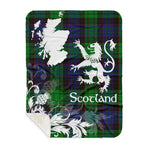 Sherpa Blanket - Tartan Blanket Thistle and Lion Scottish Clan Stewart Old Modern Plaid Blanket, plaid sherpa blanket queen,purple sherpa blanket,queen sherpa blanket,queen size sherpa blanket,red sherpa blanket,scottish tartan blankets,sherpa blanket,sherpa christmas blanket