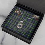 To My Beautiful Soulmate Necklace In Your Eyes I Have Found My Home Clan Baillie Tartan Rising Phoenix Necklace