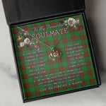 To My Beautiful Soulmate Necklace In Your Eyes I Have Found My Home Clan Maxwell Hunting Tartan Crown Pendant Necklace