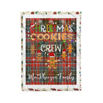 Personalized Gift Tartan Plaid Blanket Clan MacPherson Weathered With Christmas Cookie Baking Crew Christmas Gift Blanket, Plaid Blanket, Christmas Fleece Blanket, Christmas Blanket, Tartan Blanket, Scottish Blanket, Scotland Blanket, Family Name Blanket, Custom Blanket, Personalized Blanket