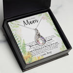 To My Amazing Mom Necklace From Son Little Boy You Taught Me Right Mom Birthday Gift For Her Mother's Day Phoenix Rising Necklace