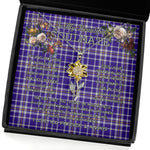 To My Beautiful Soulmate Sunflower Necklace In Your Eyes I Have Found My Home Clan Allardice Tartan Jewelry For Girlfriend, Tartan Sunflower Pendant Necklace, Scottish Tartan Jewelry, valentine necklace, necklace girlfriend, necklace for wife, cute necklaces for girlfriend, jewelry for girlfriend, to my soulmate necklace, to my future wife necklace
