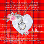 Rising Phoenix Necklace - Valentine Necklace Clan Burnett Modern Tartan Gift for Girlfriend, Gift for My Wife Rising Phoenix Necklace
