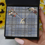 To My Beautiful Soulmate Necklace In Your Eyes I Have Found My Home Clan Tweedie Tartan Wishbone Dancing Necklace