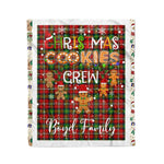 Personalized Gift Tartan Plaid Blanket Clan Boyd With Christmas Cookie Baking Crew Christmas Gift Blanket, Plaid Blanket, Christmas Fleece Blanket, Christmas Blanket, Tartan Blanket, Scottish Blanket, Scotland Blanket, Family Name Blanket, Custom Blanket, Personalized Blanket