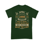 Scotstee Shop - 41st Birthday Gifts 41 Years Old Retro Born In April 1980 Birthday Shirt