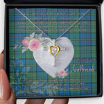 Gift For My Beautiful Girlfriend Necklace Valentine Necklace Clan Lockhart Tartan Cross Dancing Necklace Scottish Tartan Jewelry